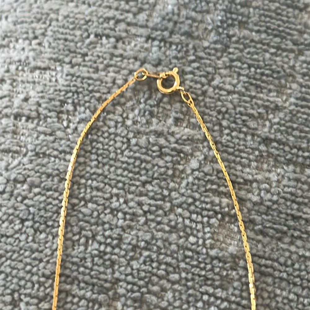 Vintage Gold-tone Tiny Heart Choker Necklace - Picture 4 of 4